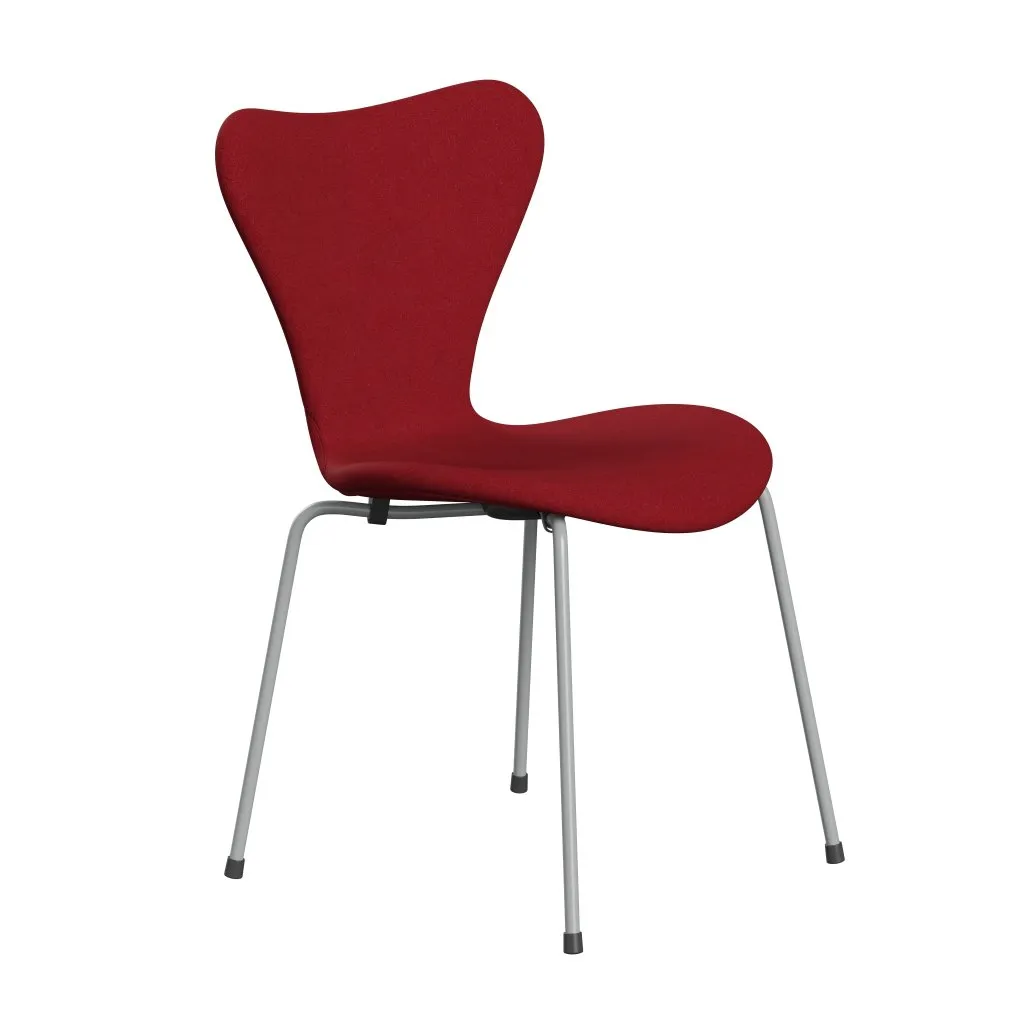 Fritz Hansen Series 7™ Chair Full Upholstery, Nine Grey/Tonus Light Bordeaux