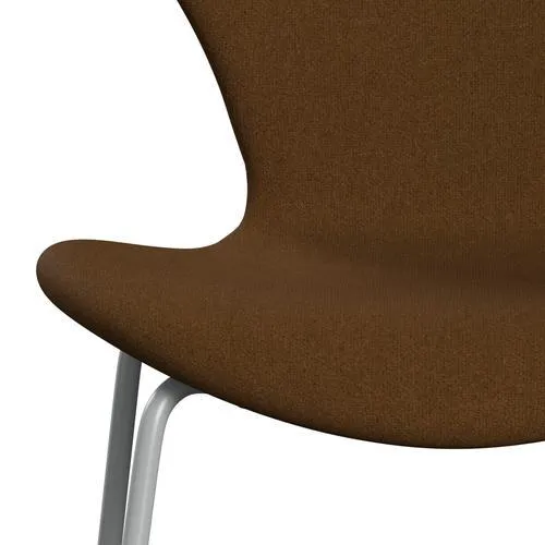 Fritz Hansen Series 7™ Chair Full Upholstery, Nine Grey/Tonus Warm Brown (Ton364)