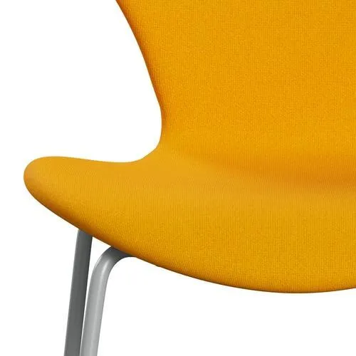 Fritz Hansen Series 7™ Chair Full Upholstery, Nine Grey/Tonus Yellow Orange