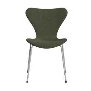 Fritz Hansen Series 7™ Chair Full Upholstery, Silver Grey/Canvas Moss Green