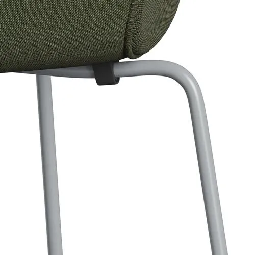 Fritz Hansen Series 7™ Chair Full Upholstery, Silver Grey/Canvas Moss Green