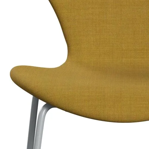 Fritz Hansen Series 7™ Chair Full Upholstery, Silver Grey/Canvas Mustard