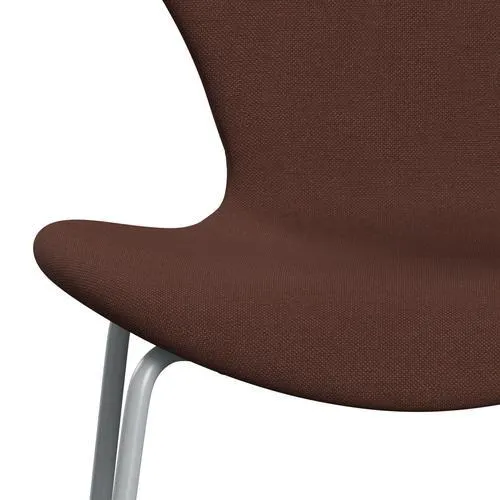 Fritz Hansen Series 7™ Chair Full Upholstery, Silver Grey/Christianshavn Orange Dark