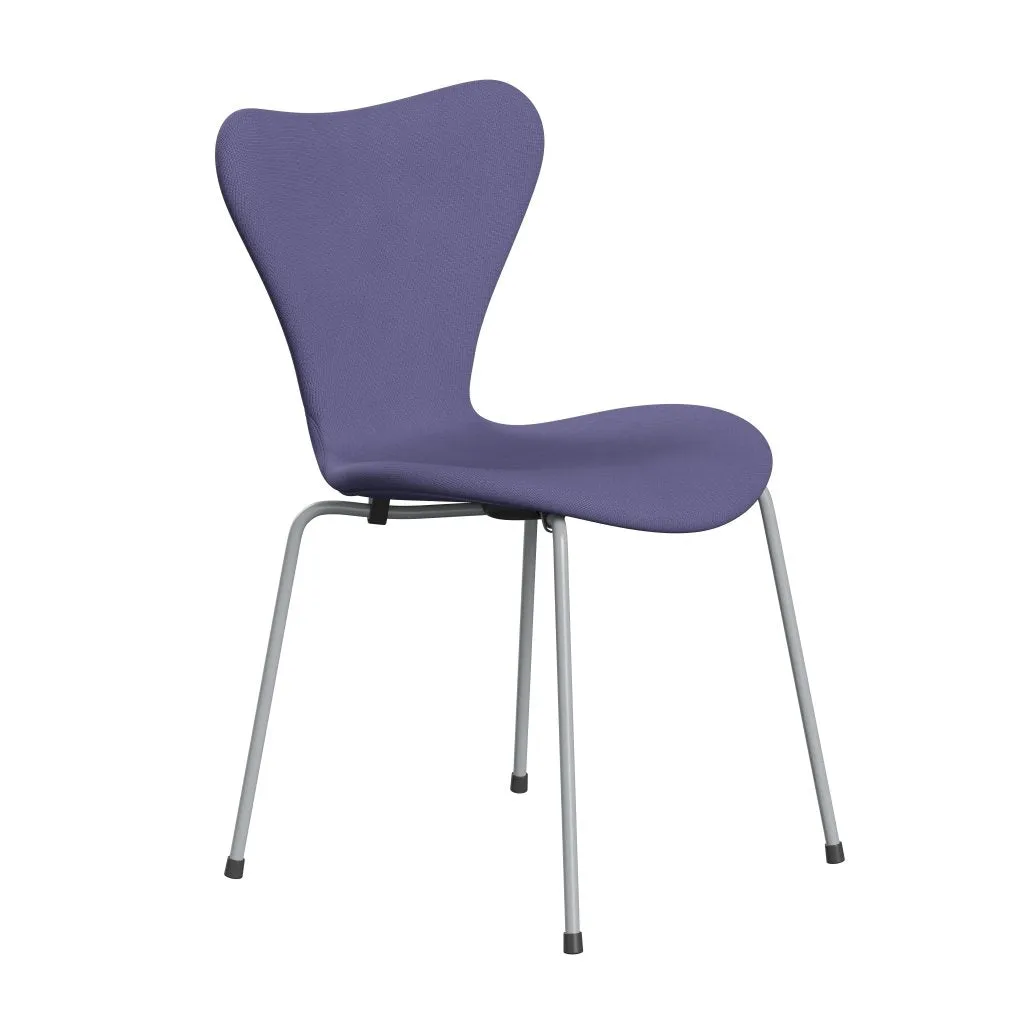 Fritz Hansen Series 7™ Chair Full Upholstery, Silver Grey/Fame Blue Violet