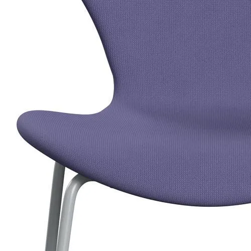 Fritz Hansen Series 7™ Chair Full Upholstery, Silver Grey/Fame Blue Violet