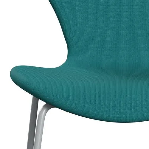Fritz Hansen Series 7™ Chair Full Upholstery, Silver Grey/Fame Turquoise (F67016)