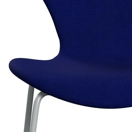 Fritz Hansen Series 7™ Chair Full Upholstery, Silver Grey/Hallingdal Ultra Marine