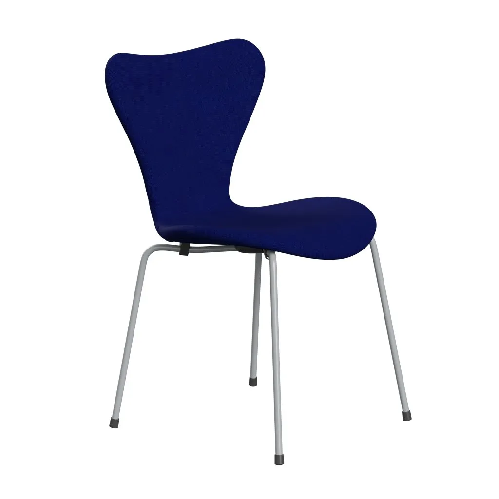 Fritz Hansen Series 7™ Chair Full Upholstery, Silver Grey/Hallingdal Ultra Marine