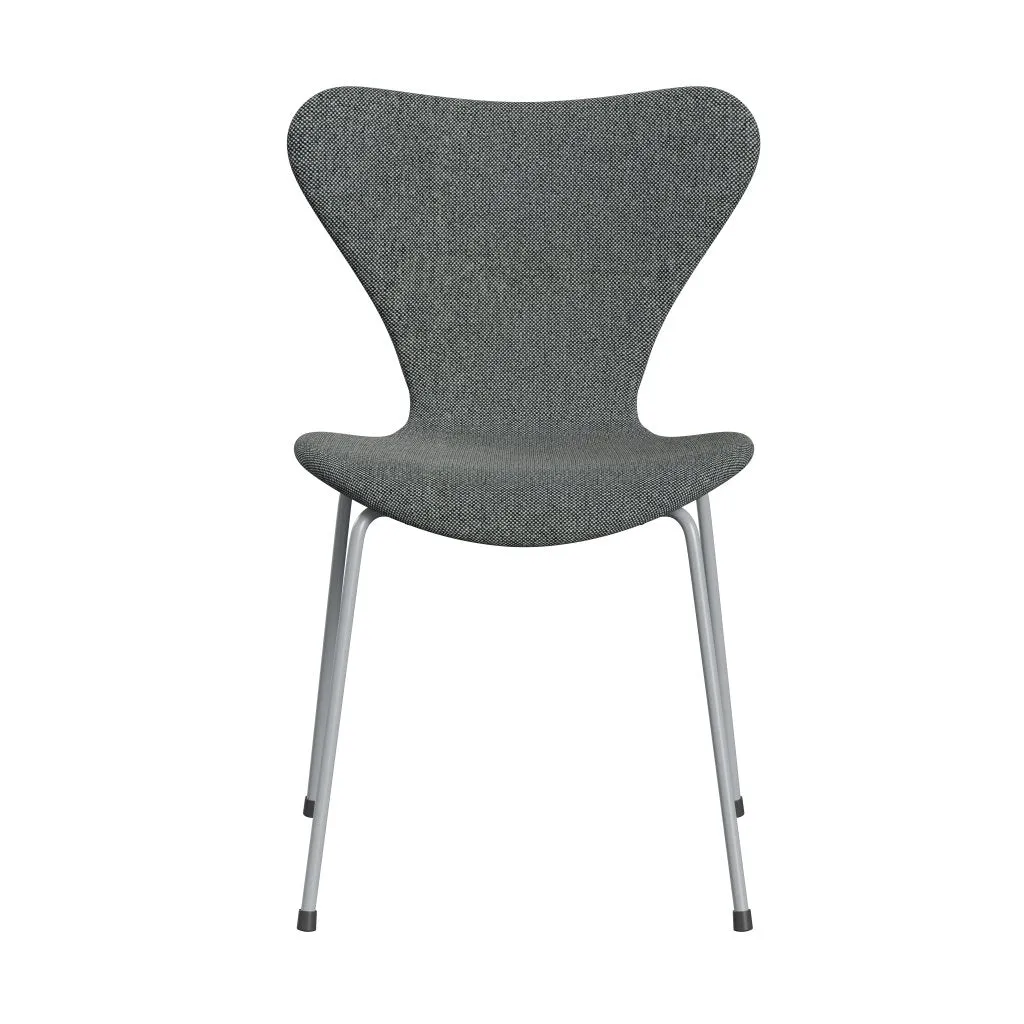 Fritz Hansen Series 7™ Chair Full Upholstery, Silver Grey/Hallingdal White/Brown