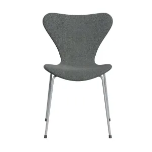 Fritz Hansen Series 7™ Chair Full Upholstery, Silver Grey/Hallingdal White/Brown