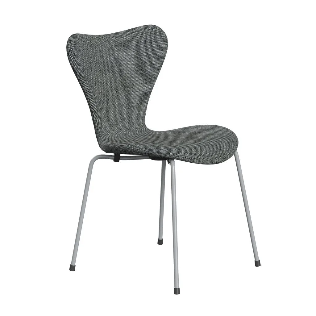 Fritz Hansen Series 7™ Chair Full Upholstery, Silver Grey/Hallingdal White/Brown