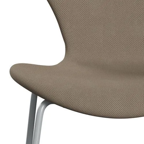 Fritz Hansen Series 7™ Chair Full Upholstery, Silver Grey/Re Wool Beige/Natural