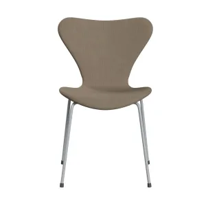 Fritz Hansen Series 7™ Chair Full Upholstery, Silver Grey/Re Wool Beige/Natural