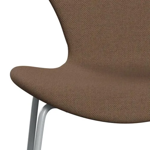 Fritz Hansen Series 7™ Chair Full Upholstery, Silver Grey/Re Wool Brown/Natural
