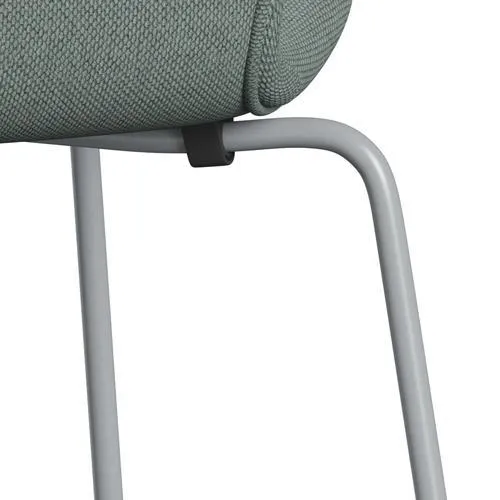 Fritz Hansen Series 7™ Chair Full Upholstery, Silver Grey/Re Wool Light Aquamarine/Natural