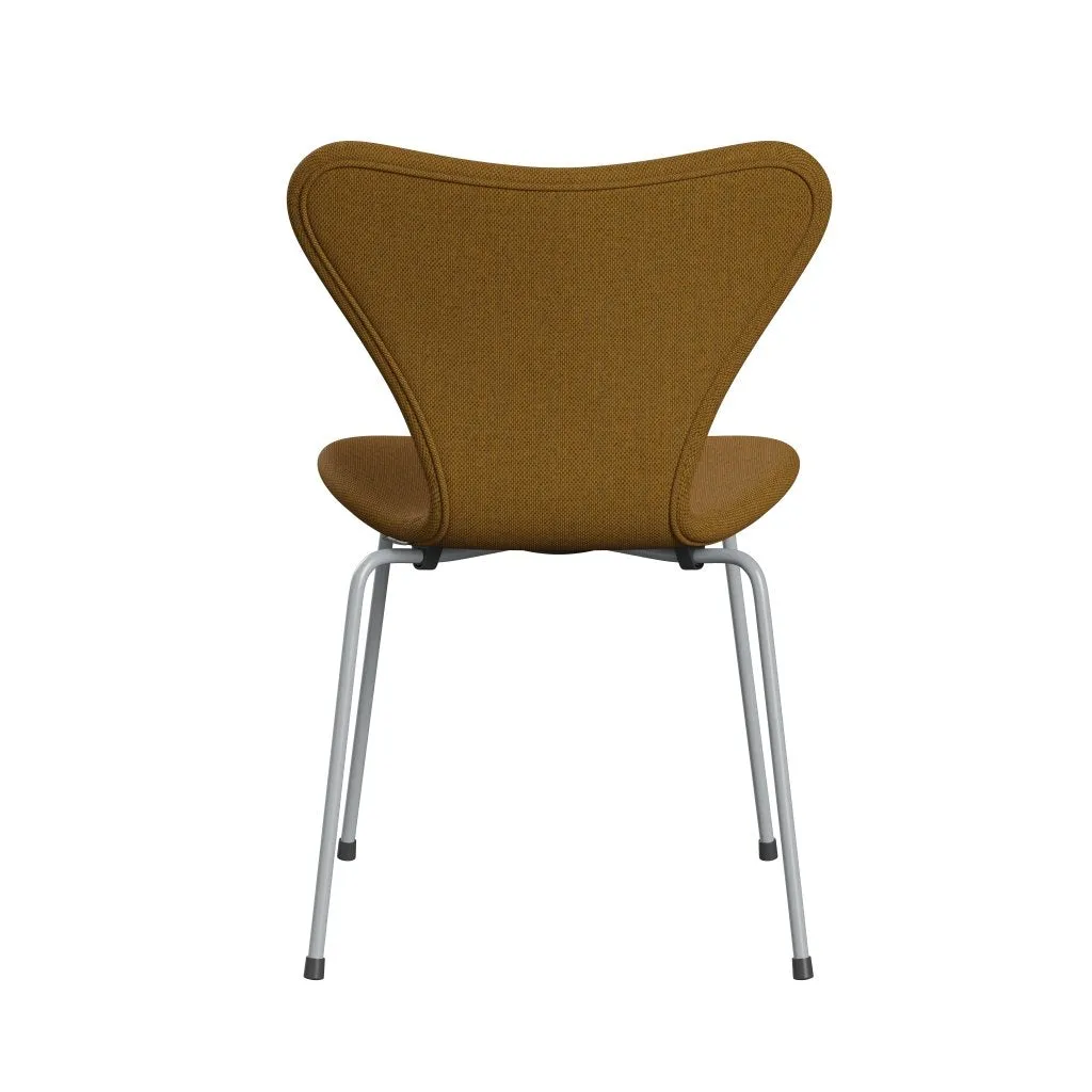 Fritz Hansen Series 7™ Chair Full Upholstery, Silver Grey/Re Wool Saffron/Natural