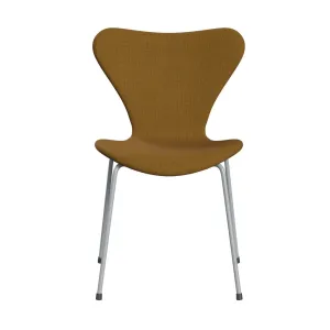 Fritz Hansen Series 7™ Chair Full Upholstery, Silver Grey/Re Wool Saffron/Natural