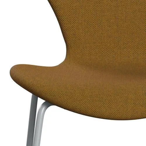 Fritz Hansen Series 7™ Chair Full Upholstery, Silver Grey/Re Wool Saffron/Natural