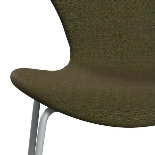 Fritz Hansen Series 7™ Chair Full Upholstery, Silver Grey/Remix Army Green