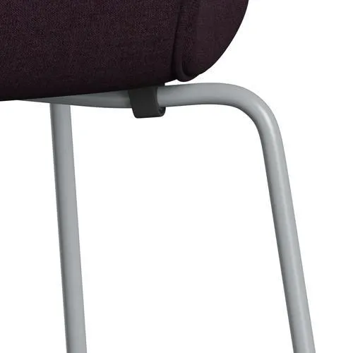 Fritz Hansen Series 7™ Chair Full Upholstery, Silver Grey/Remix Aubergine (Rem692)