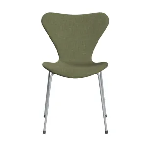 Fritz Hansen Series 7™ Chair Full Upholstery, Silver Grey/Remix Green