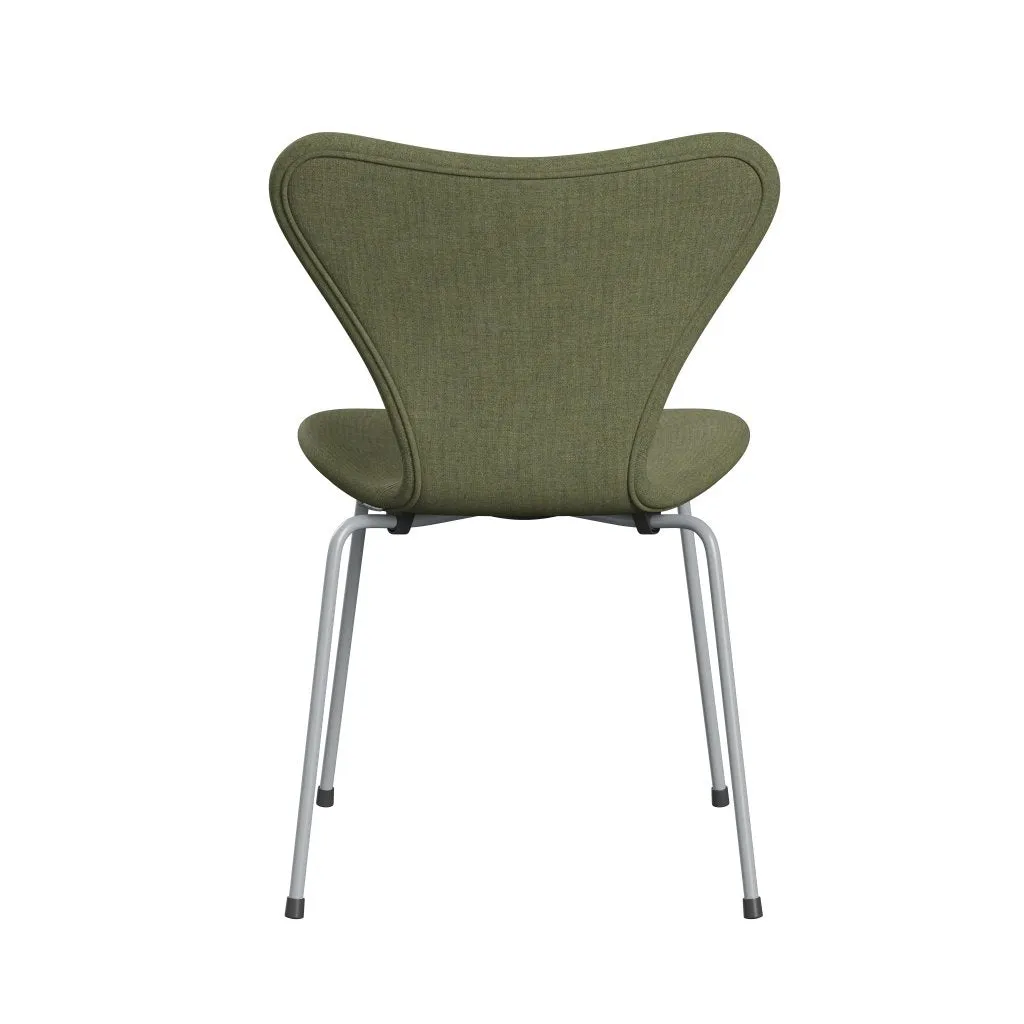Fritz Hansen Series 7™ Chair Full Upholstery, Silver Grey/Remix Green