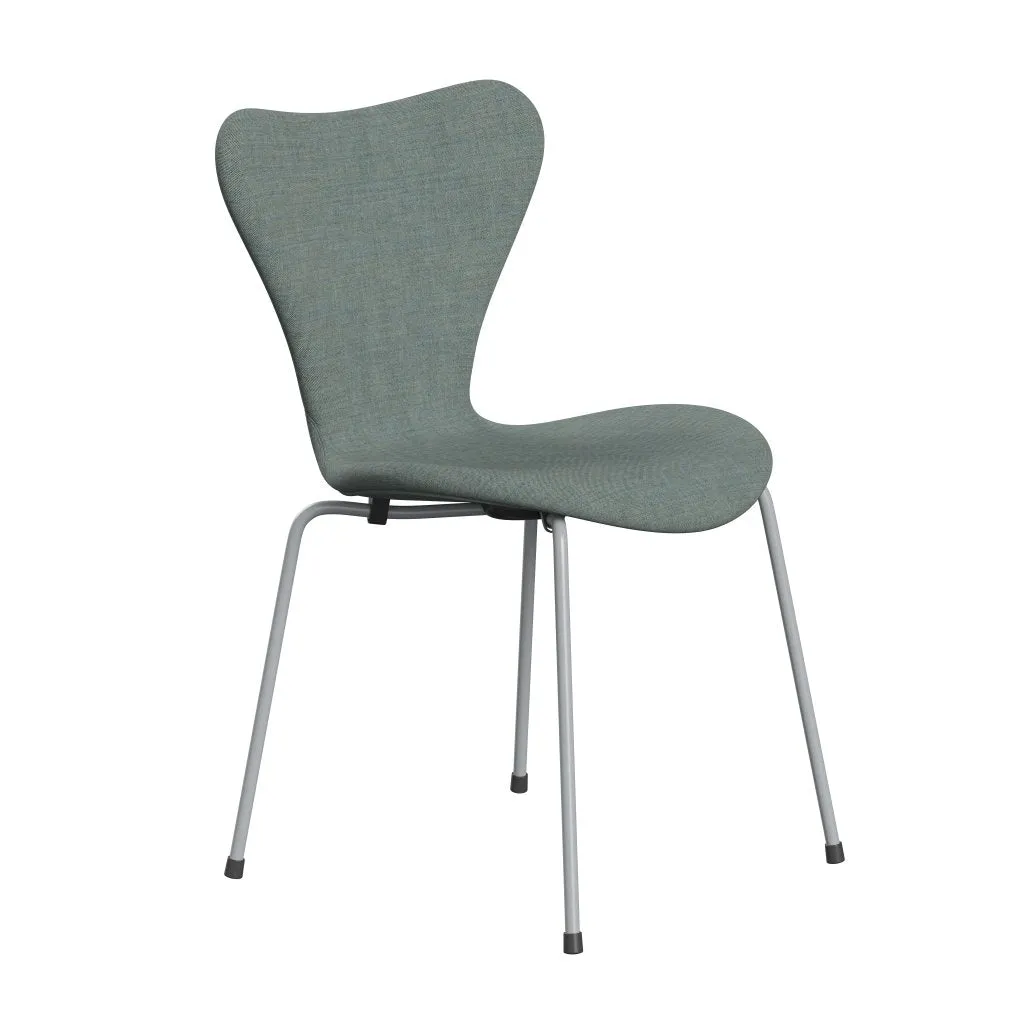 Fritz Hansen Series 7™ Chair Full Upholstery, Silver Grey/Remix Green/Grey