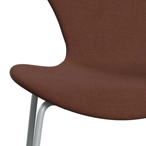 Fritz Hansen Series 7™ Chair Full Upholstery, Silver Grey/Steelcut Medium Brown