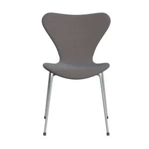 Fritz Hansen Series 7™ Chair Full Upholstery, Silver Grey/Steelcut Trio Soft Blue/Brown/Black