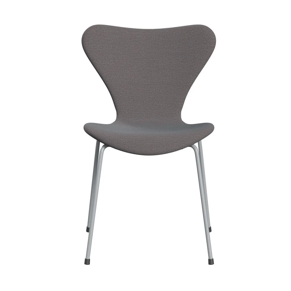 Fritz Hansen Series 7™ Chair Full Upholstery, Silver Grey/Steelcut Trio Soft Blue/Brown/Black