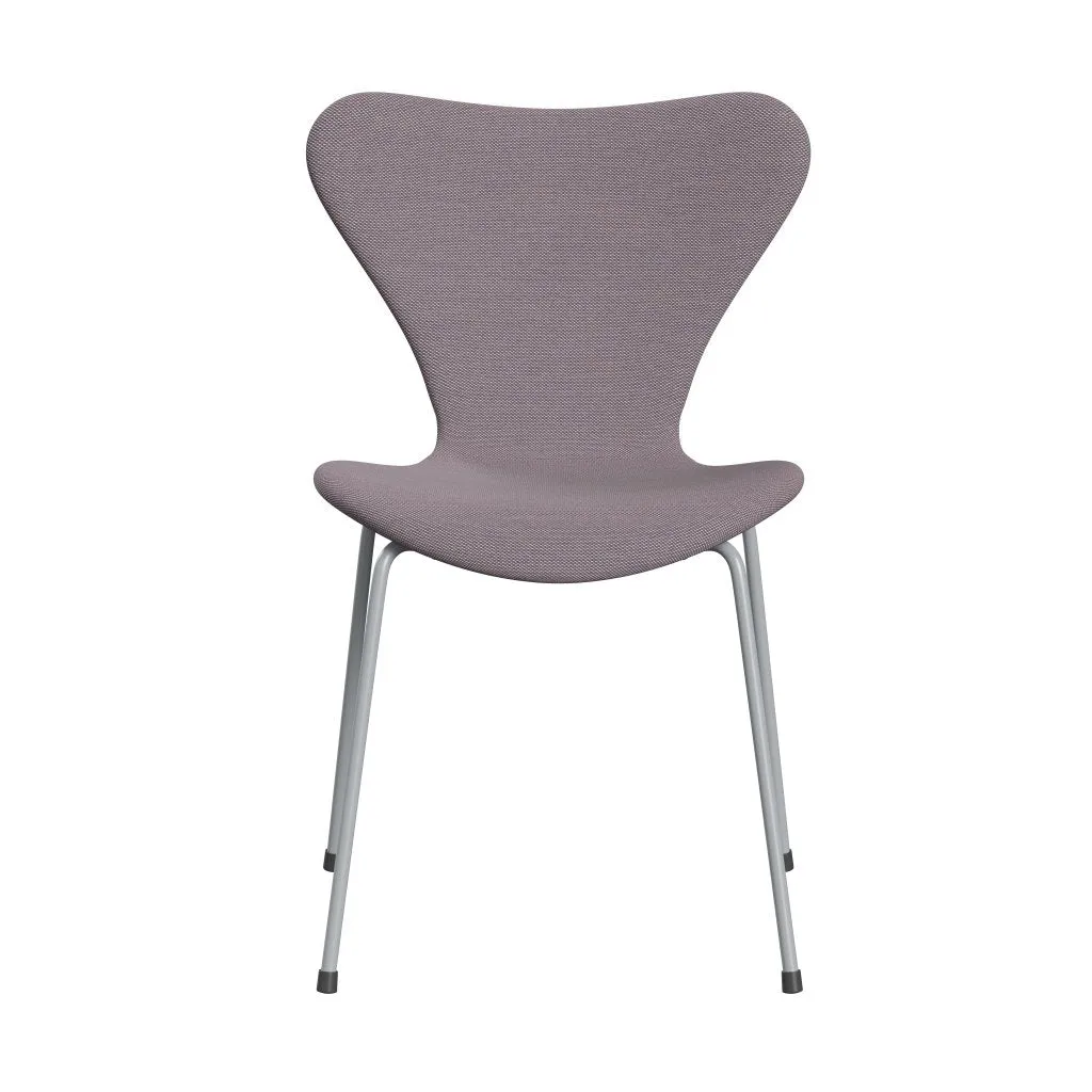 Fritz Hansen Series 7™ Chair Full Upholstery, Silver Grey/Steelcut Trio White/Violet