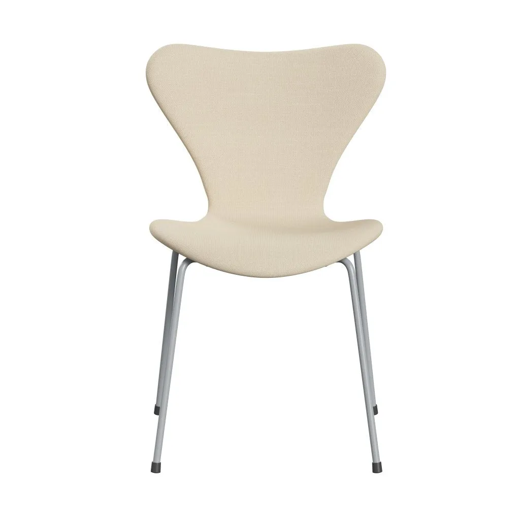 Fritz Hansen Series 7™ Chair Full Upholstery, Silver Grey/Steelcut White