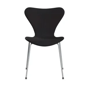 Fritz Hansen Series 7™ Chair Full Upholstery, Silver Grey/Sunniva 2 Black (Sv683)