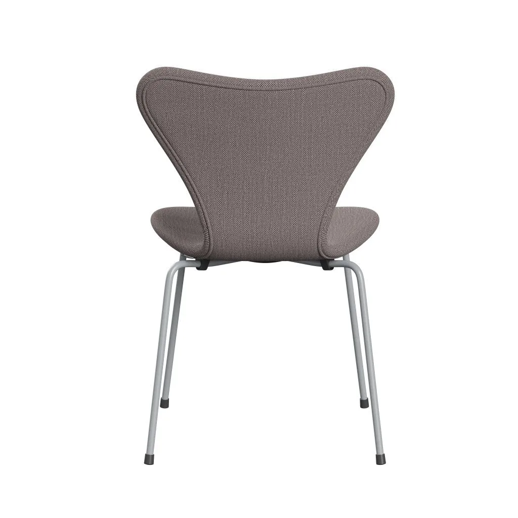 Fritz Hansen Series 7™ Chair Full Upholstery, Silver Grey/Sunniva 2 White/Violet