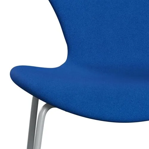 Fritz Hansen Series 7™ Chair Full Upholstery, Silver Grey/Tonus Blue