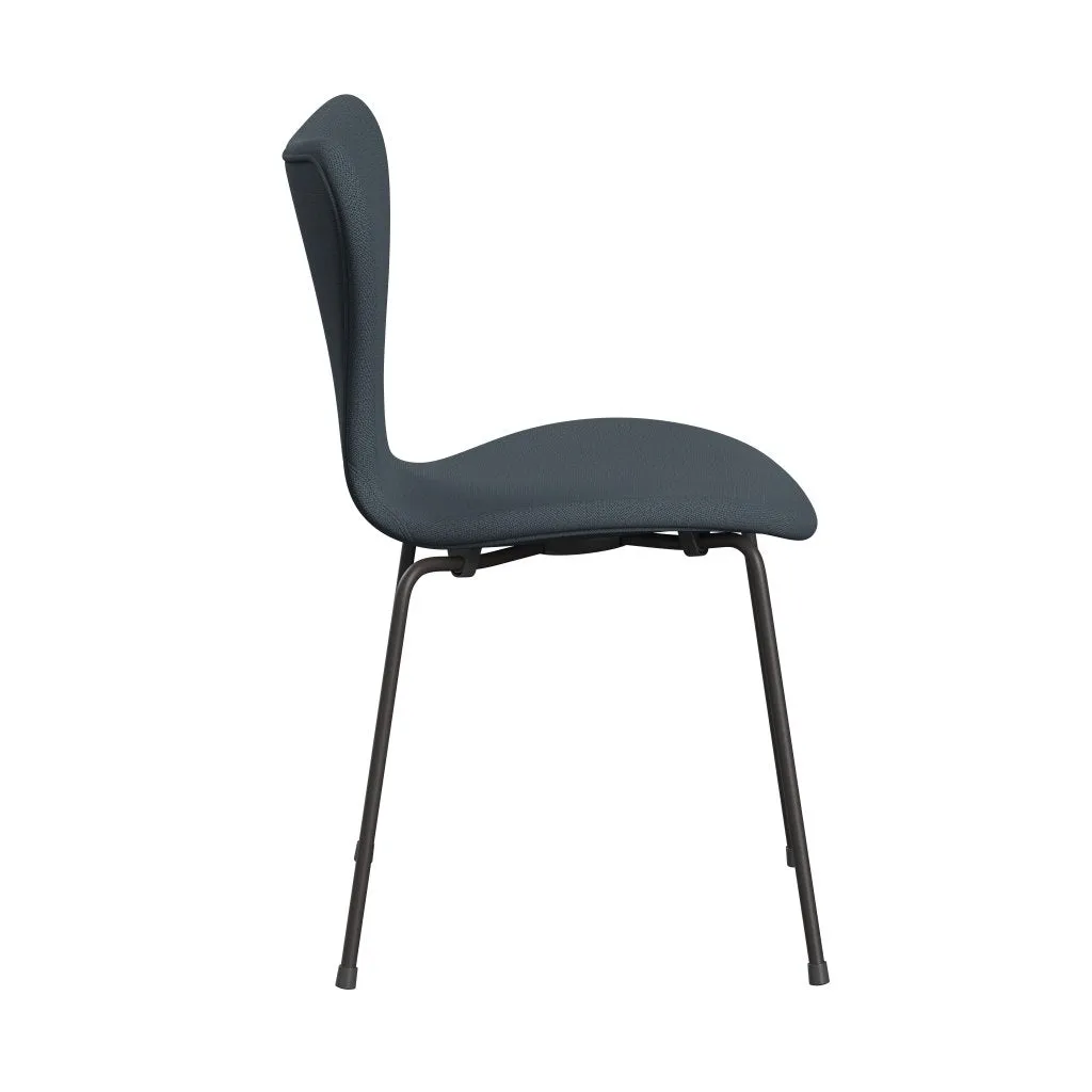 Fritz Hansen Series 7™ Chair Full Upholstery, Warm Graphite/Capture Petrol Blue