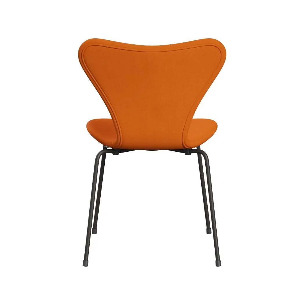 Fritz Hansen Series 7™ Chair Full Upholstery, Warm Graphite/Divina Orange (Div444)