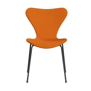 Fritz Hansen Series 7™ Chair Full Upholstery, Warm Graphite/Divina Orange (Div444)