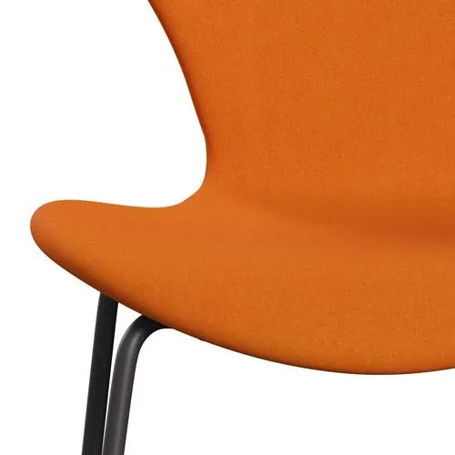 Fritz Hansen Series 7™ Chair Full Upholstery, Warm Graphite/Divina Orange (Div444)