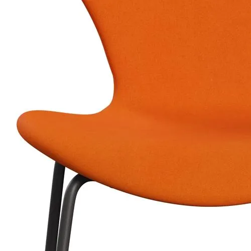 Fritz Hansen Series 7™ Chair Full Upholstery, Warm Graphite/Divina Pastel Orange
