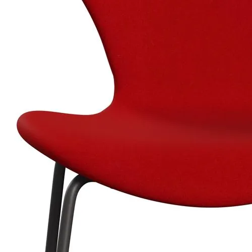 Fritz Hansen Series 7™ Chair Full Upholstery, Warm Graphite/Divina Red (Div623)