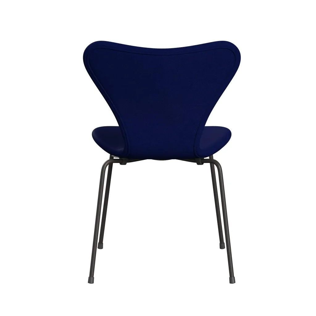 Fritz Hansen Series 7™ Chair Full Upholstery, Warm Graphite/Divina Royal Blue