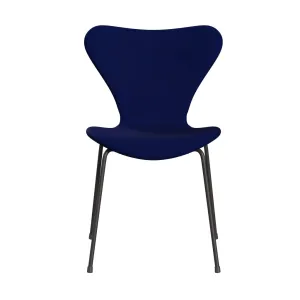 Fritz Hansen Series 7™ Chair Full Upholstery, Warm Graphite/Divina Royal Blue