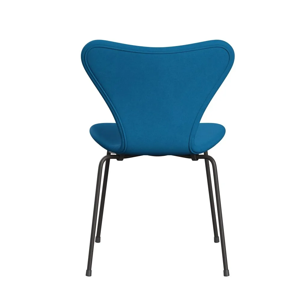 Fritz Hansen Series 7™ Chair Full Upholstery, Warm Graphite/Divina Turquoise