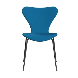 Fritz Hansen Series 7™ Chair Full Upholstery, Warm Graphite/Divina Turquoise