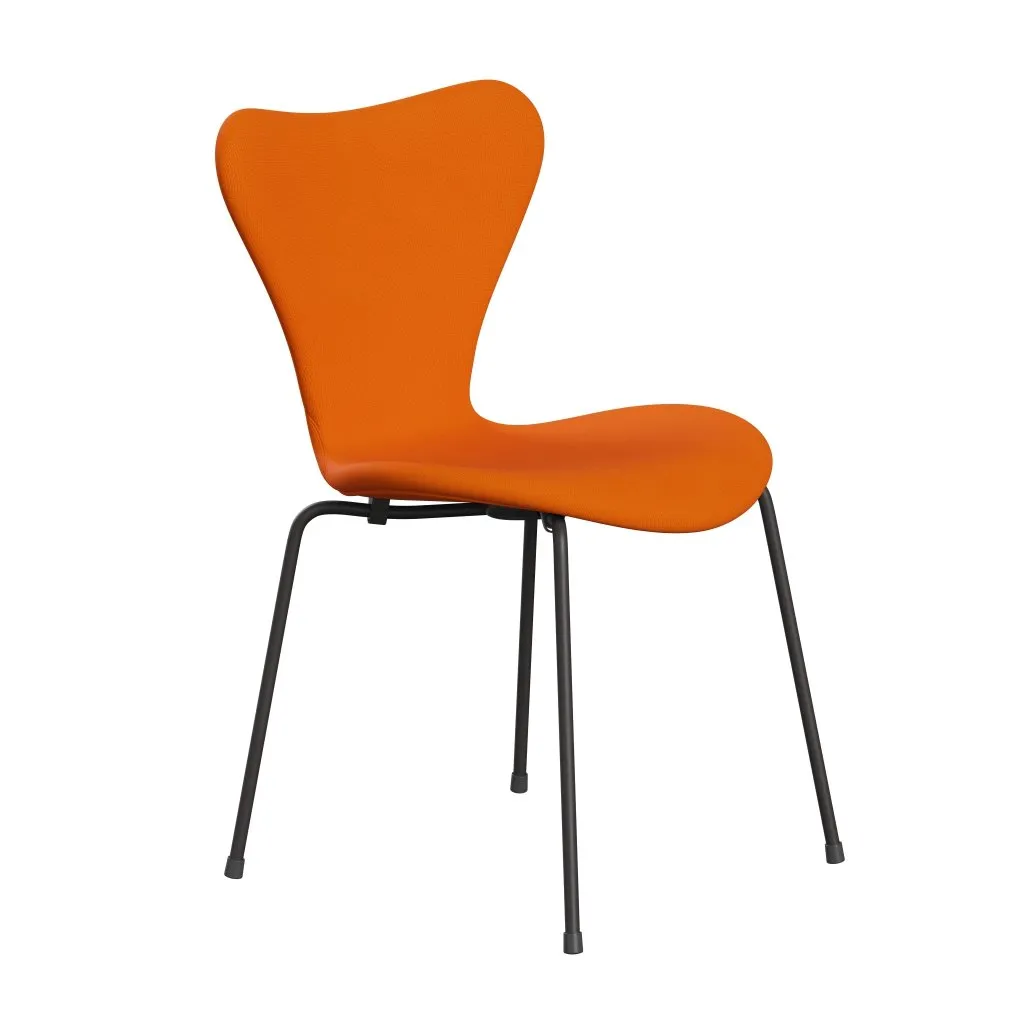 Fritz Hansen Series 7™ Chair Full Upholstery, Warm Graphite/Fame Orange (F63077)