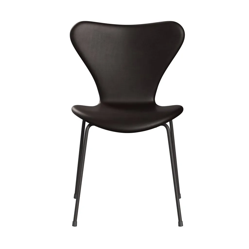 Fritz Hansen Series 7™ Chair Full Upholstery, Warm Graphite/Grace Dark Brown