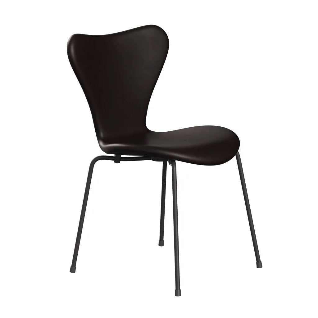 Fritz Hansen Series 7™ Chair Full Upholstery, Warm Graphite/Grace Dark Brown