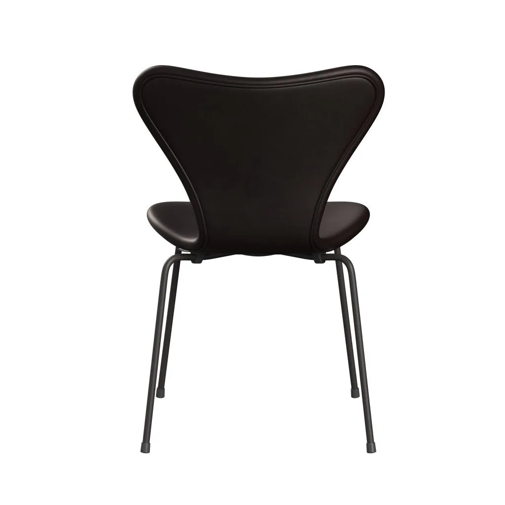 Fritz Hansen Series 7™ Chair Full Upholstery, Warm Graphite/Grace Dark Brown