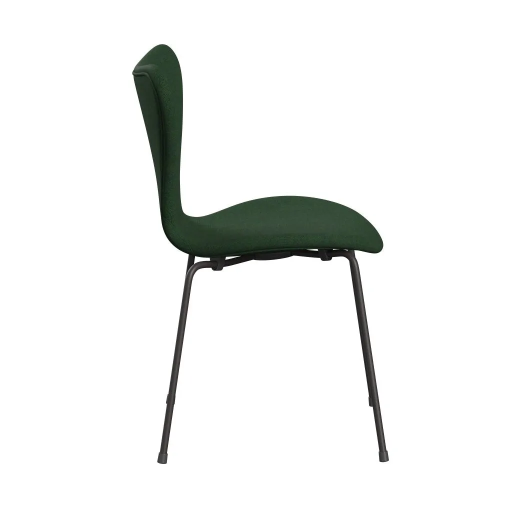 Fritz Hansen Series 7™ Chair Full Upholstery, Warm Graphite/Remix Grass Green
